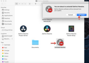 how to uninstall davinci resolve mac